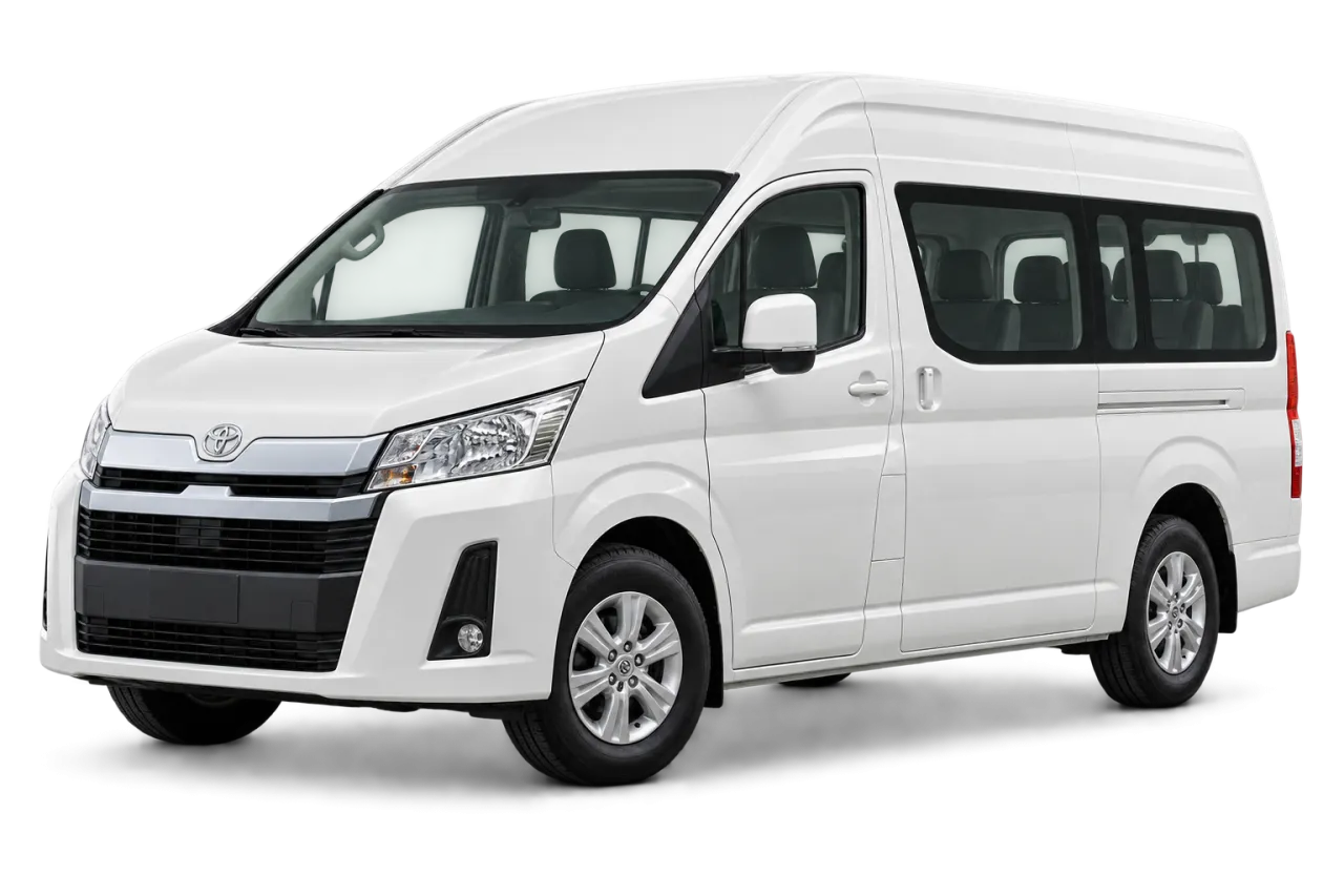 Toyota Hiace — staff shuttles