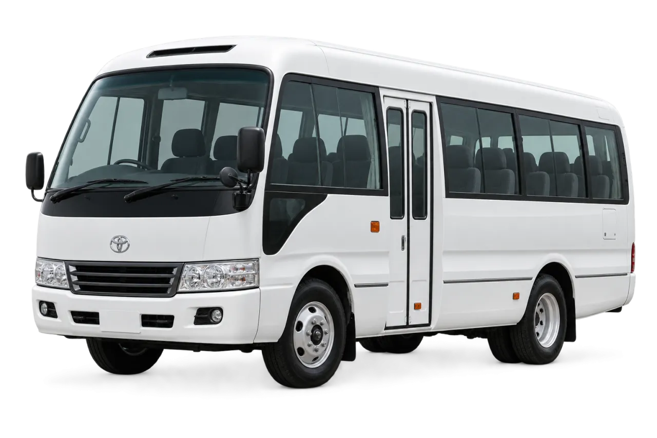 Toyota Coaster — large teams